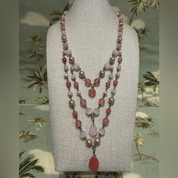Multi-Strand Beaded Necklace - Picture 1 of 3